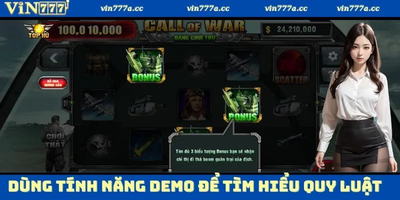 Dùng tính năng demo để tìm hiểu quy luật nổ hũ